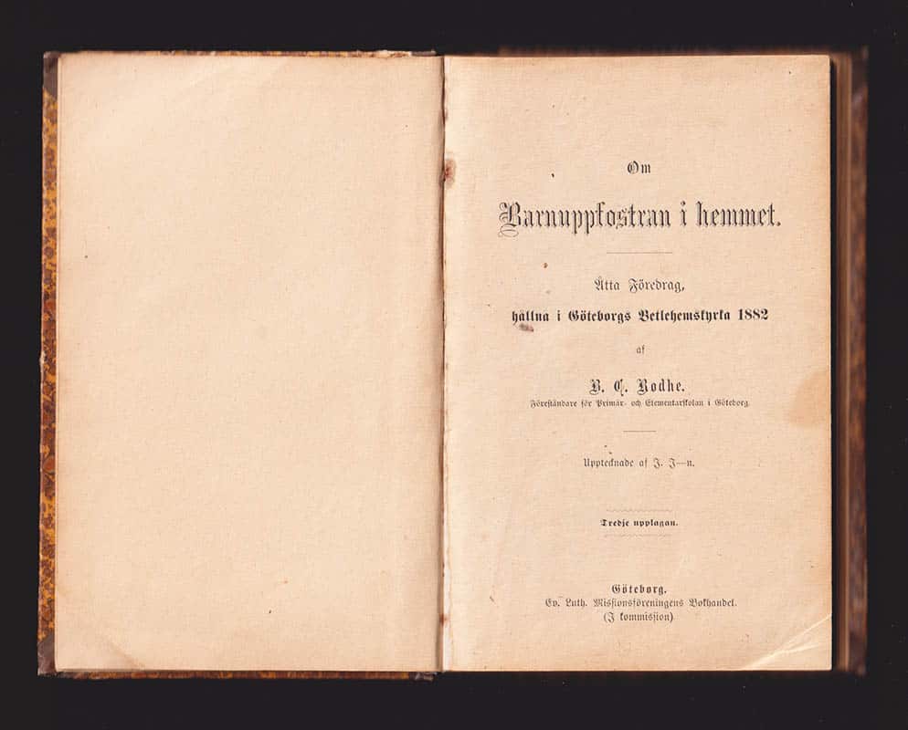 B. C. Rodhe : Om barnuppfostran i hemmet