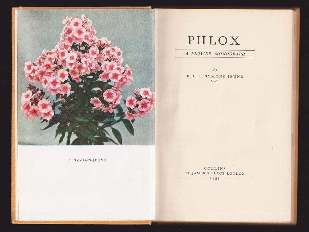 B. H. B. Symons-Jeune : Phlox. A Flower Monograph