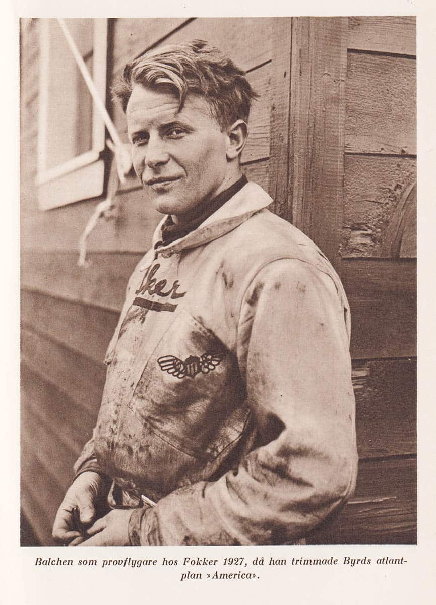 [Balchen, Bernt (1899-1973)]. Lorentz, Gunnar ; Hommenberg, Sigge (1913-1999) : Bernt Balchen. Den flygande vikingen