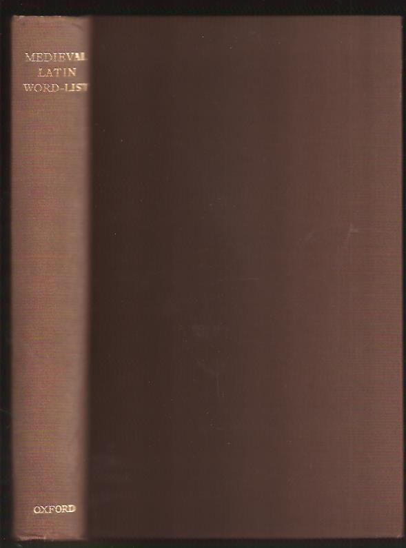 Baxter, James H ; Johnson, Charles : Medieval Latin word-list