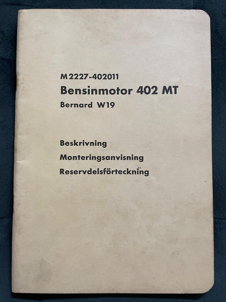 Bensinmotor 402 MT