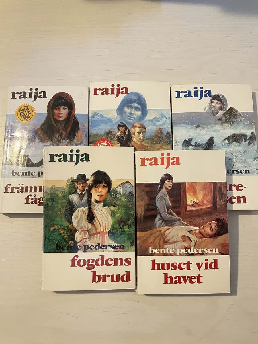 Bente Pedersen : Raija 1-5 - Främmande fågel - Brustna vingar - Huldreplatsen - Fogdens brud - Huset vid havet