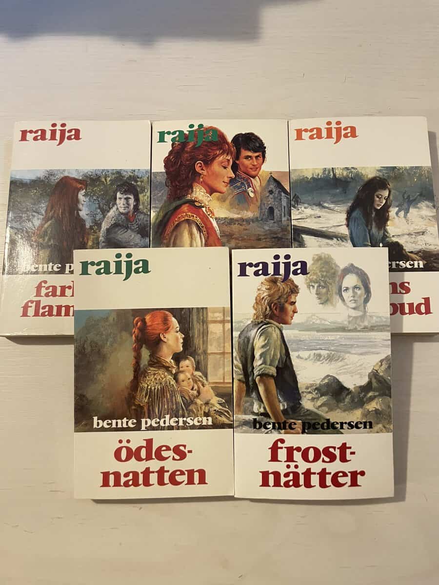 Bente Pedersen : Raija 16-20 - Farliga flammor - Vingklippt - Dödens sändebud - Ödesnatten - Frostnätter