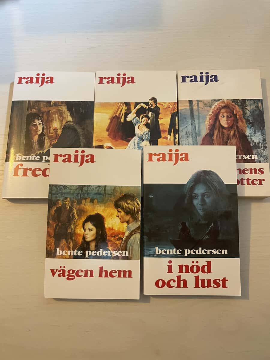 Bente Pedersen : Raija 26-30 - Fredlös - Tsarinnan - Schamanens dotter - Vägen hem - I nöd och lust