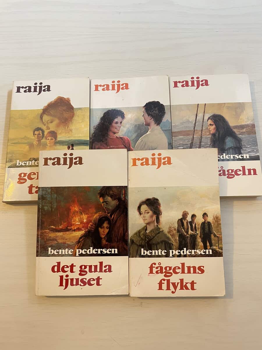 Bente Pedersen : Raija 36-40 - Genom tårar - Redarens son - Flyttfågeln - Det gula ljuset - Fågelns flykt