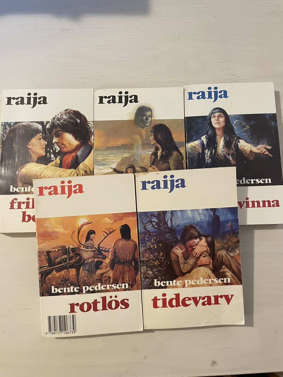 Bente Pedersen : Raija 6-10 - Frihetens bojor - Skeppet från öst - Trollkvinna - Rotlös - Tidevarv