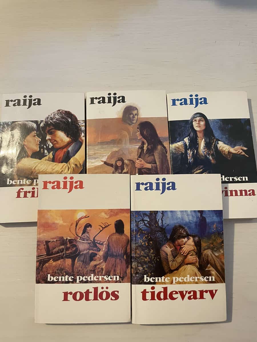 Bente Pedersen : Raija 6-10 - Frihetens bojor - Skeppet från öst - Trollkvinna - Rotlös - Tidevarv