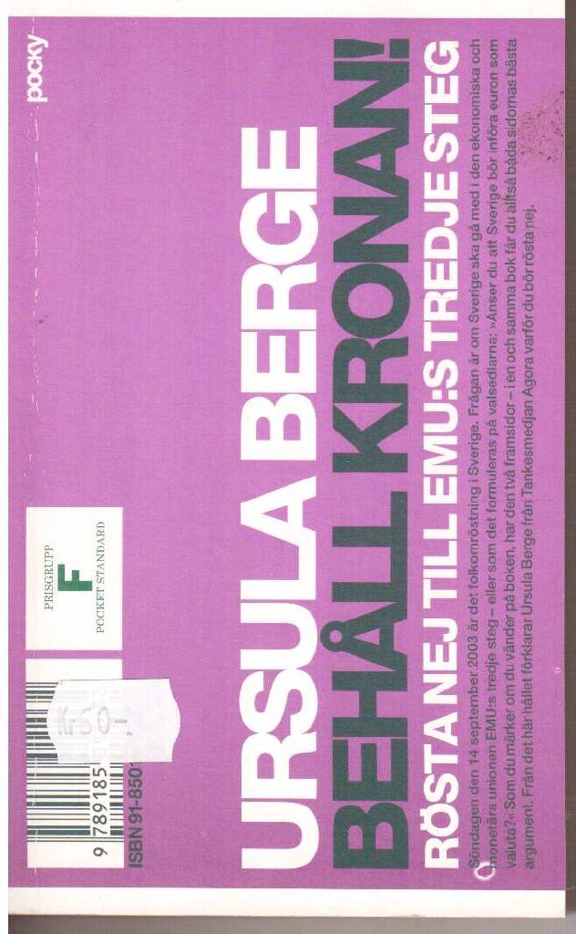 Berge, Ursula ; Munkhammar, Johnny : Behåll kronan!