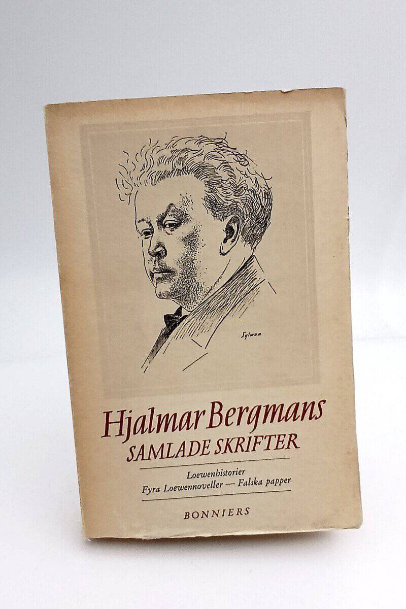 Bergman, Hjalmar ; Edfelt, Johannes [red.] : Loewenhistorier ; Fyra Loewennoveller [Kanariehunden, Den idylliska trädgården, Köpmannen och hans samvete, Bedrägeri] ; Falska papper