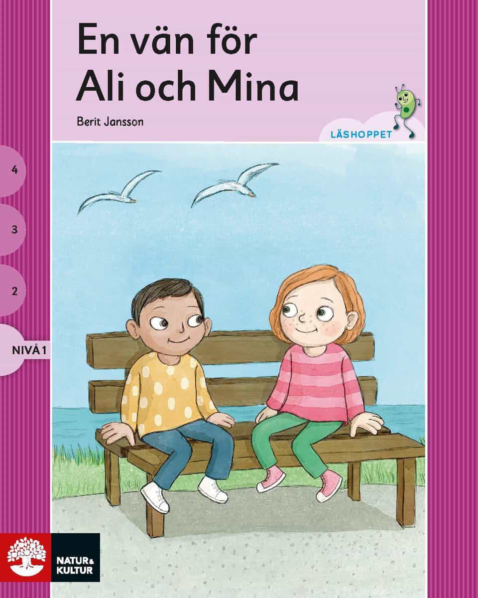 Berit Jansson : Läshoppet Nivå 1- Ali och Mina, 4 titlar