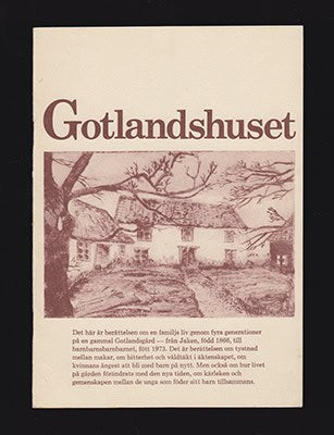 Berit Larsson : Gotlandshuset