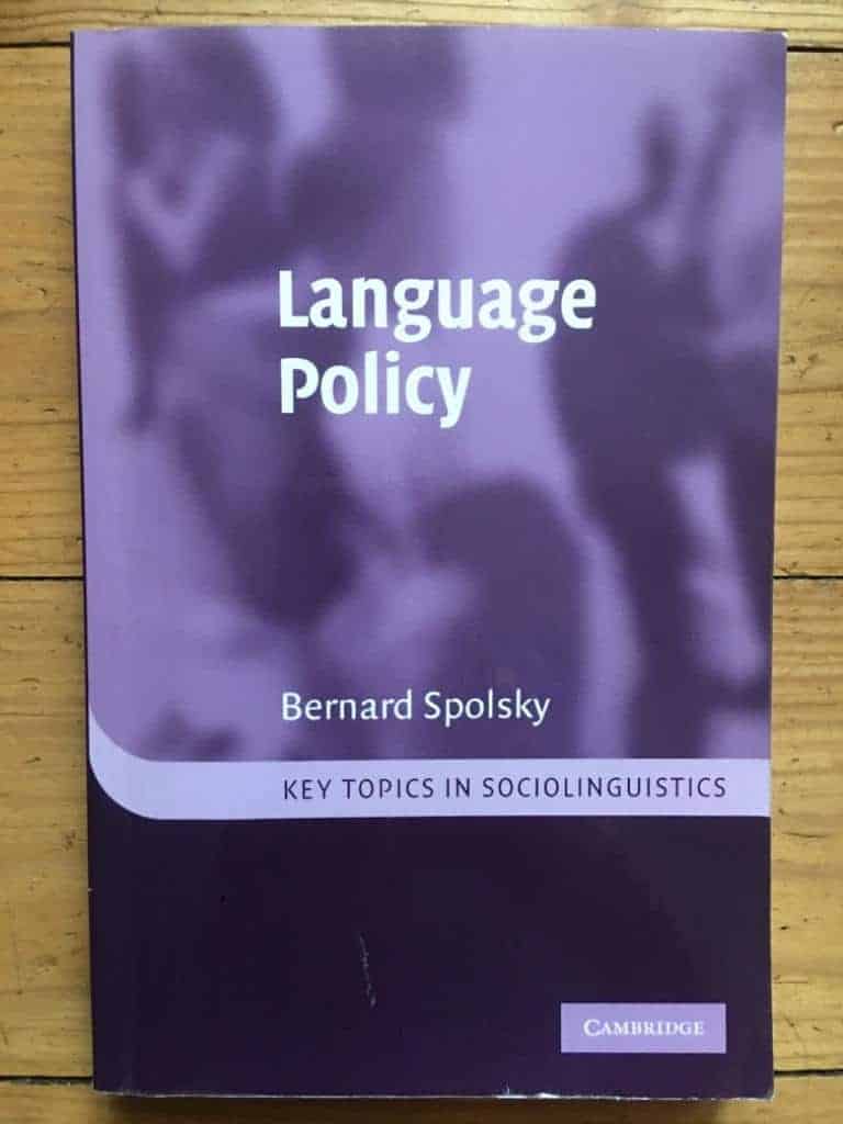 Bernard Spolsky : Language policy