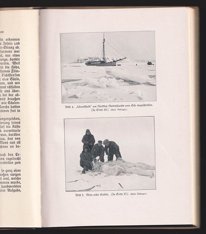 Bernhard Villinger : Die Arktis ruft! Mit Hundeschlitten und Kamera durch Spitzbergen und Grönland. Mit 31 Tafelbildern und drei Übersichtskarten