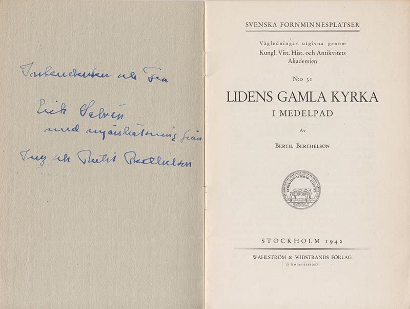 Bertil Berthelson : Lidens gamla kyrka i Medelpad