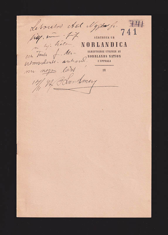 Bertil Lundman : Om Norrlands antropologi