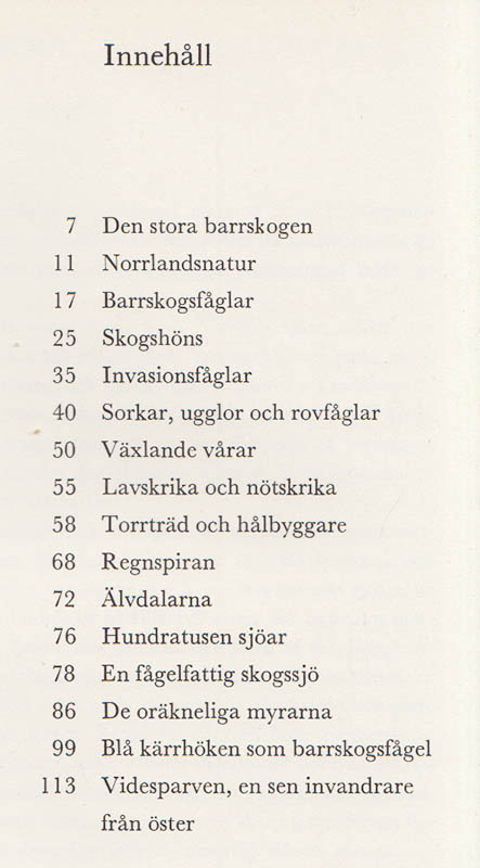 Bertil Öhrn : Barrskogsfåglar