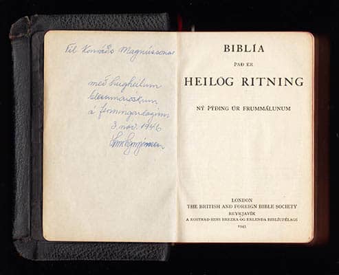 [Bibel 1945 ; Island] : Biblía það er Heilög Ritning. Ný þýðing úr frummálunum (Old + New Testament)