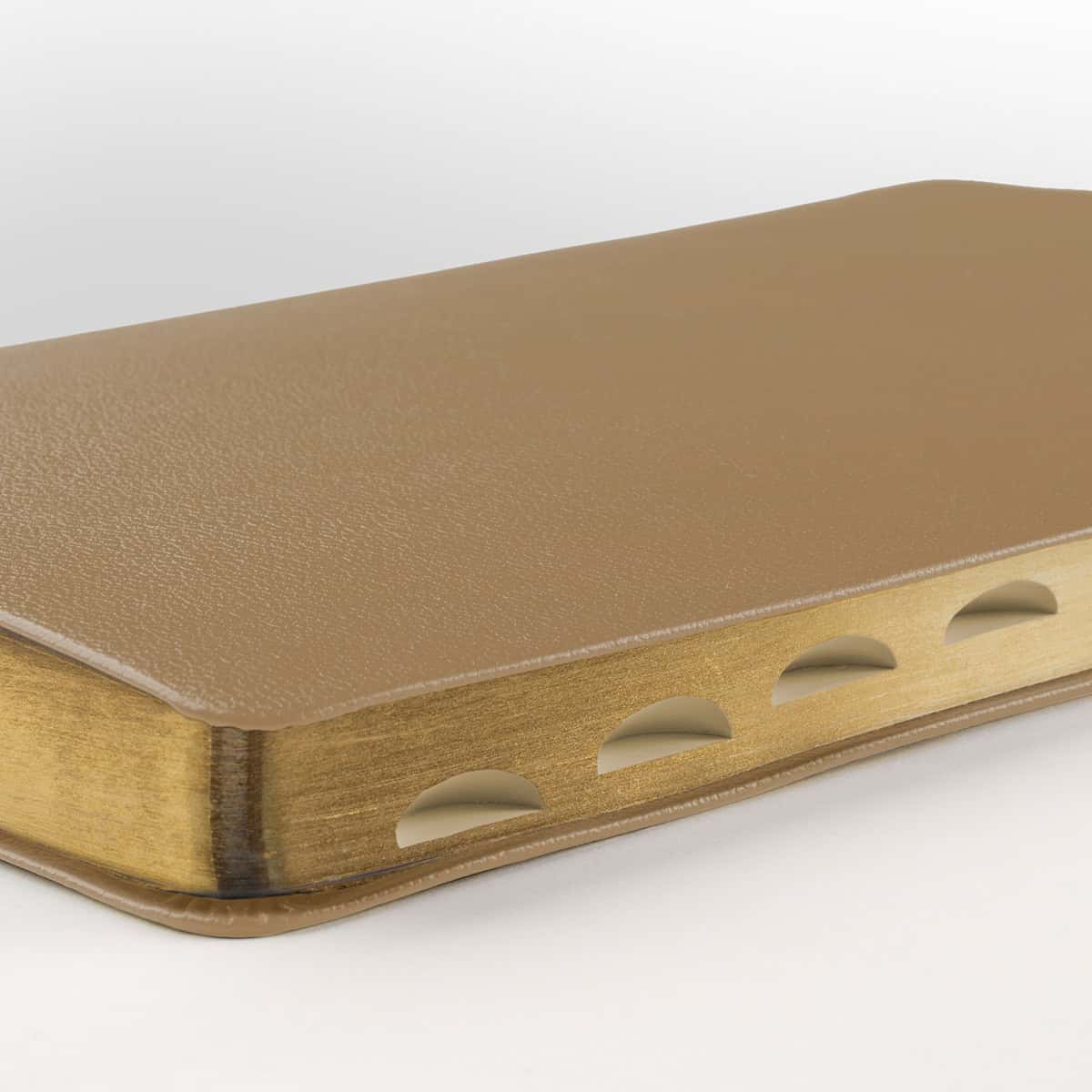 Bibel 2026 Slimline - Bonded leather Brun med tumindex