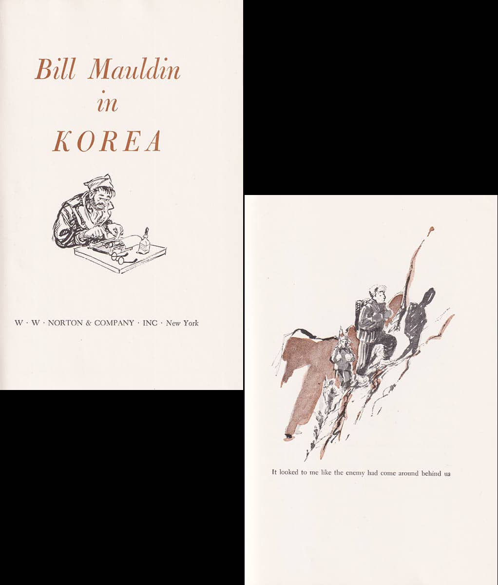 Bill Mauldin : Bill Mauldin in Korea