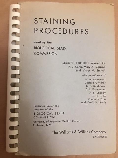 Biological Stain Commission : Staining Procedures