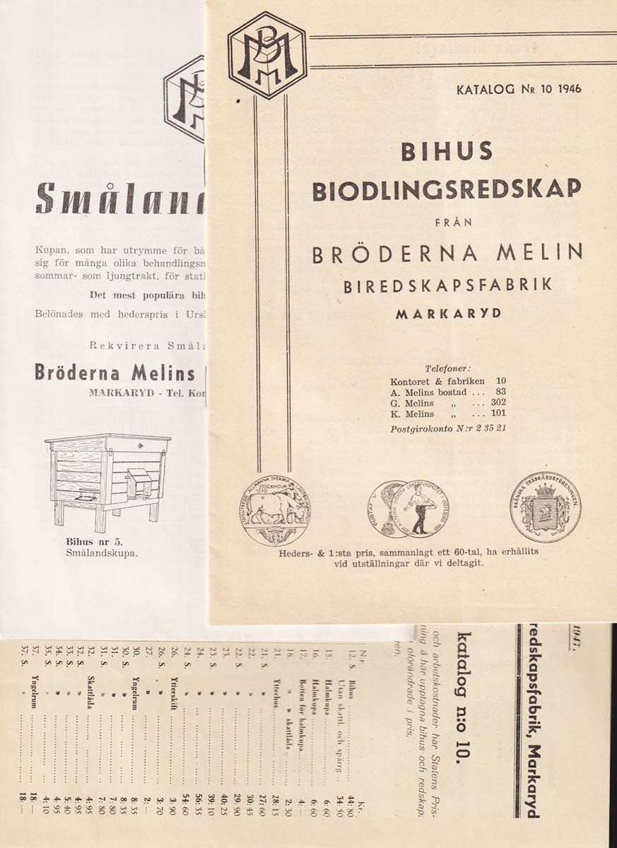 Bitidningen Januari 1946 - februari 1951 (57 häften + 5 priskuranter)