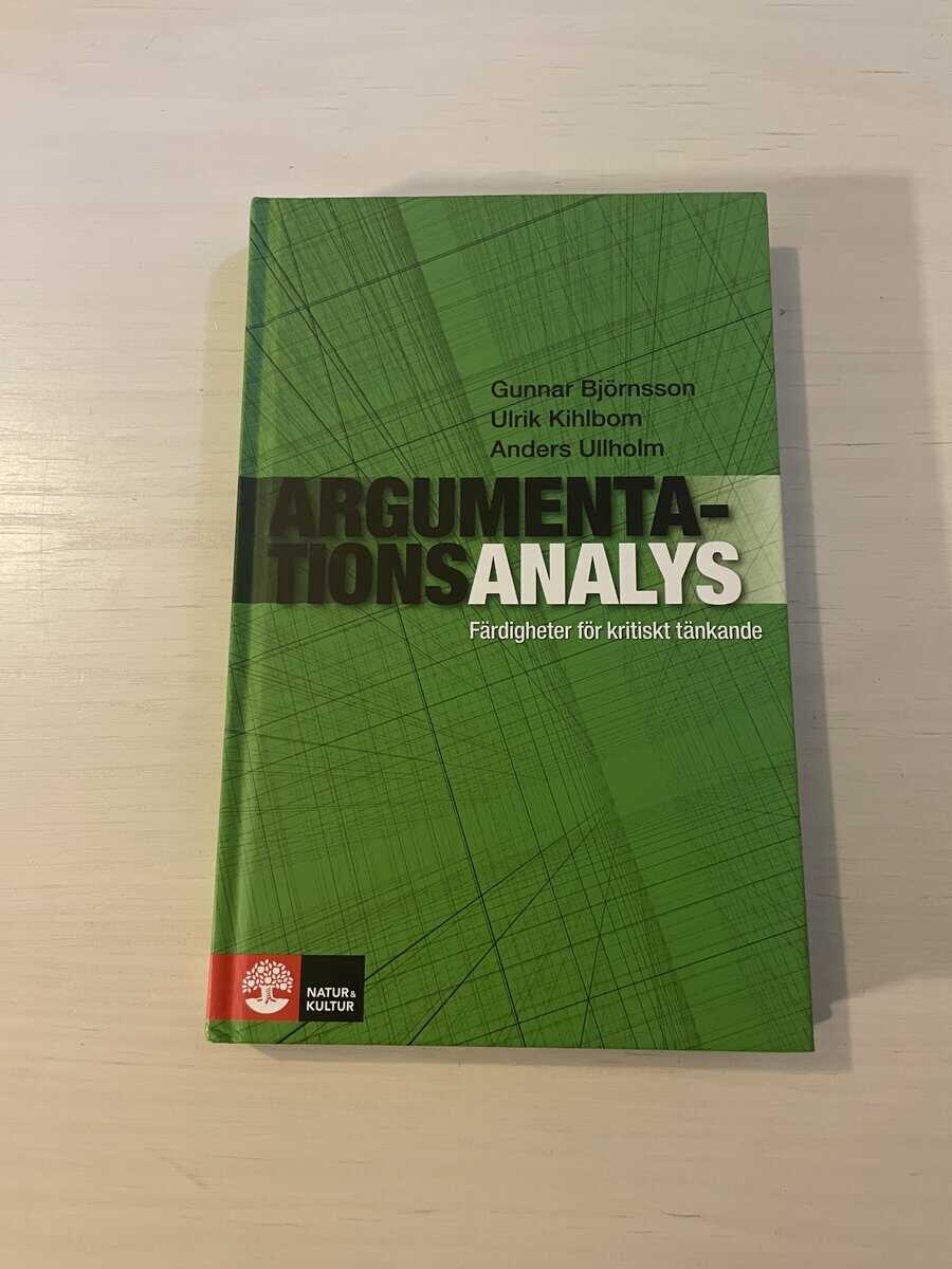 Björnsson, Gunnar, Kihlbom, Ulrik, Ullholm, Anders : Argumentationsanalys