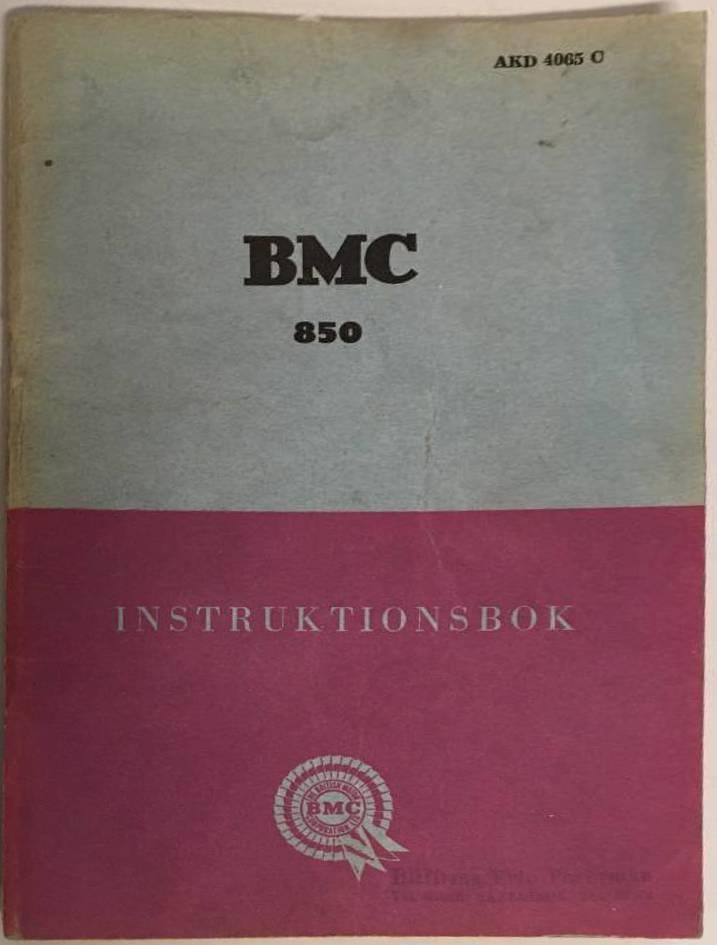 BMC 850 Instruktionsbok