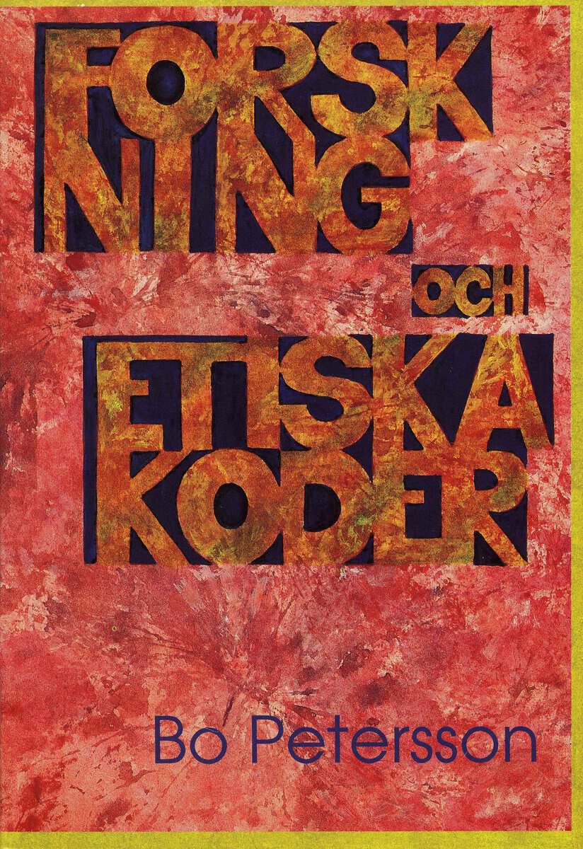 Bo Peterson : Forskning och etiska koder