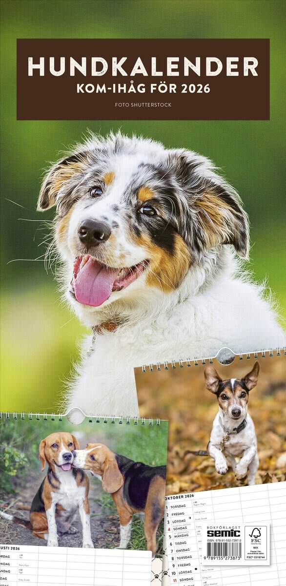Bokförlaget Semic : Hundkalender 2026
