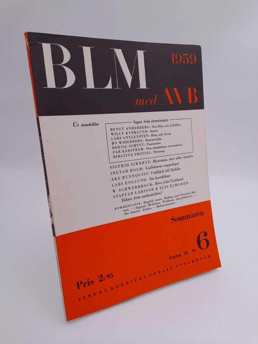 Bonniers litterära magasin : 1959/6