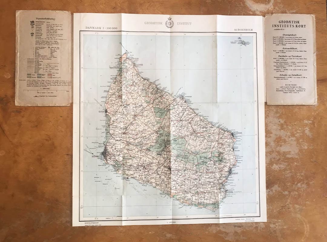 [Bornholm ; karta] : Generalstabskort Danmark 1:100 000 blad 66 - Bornholm