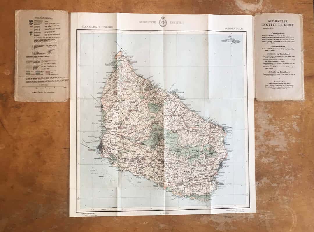[Bornholm ; karta] : Generalstabskort Danmark 1:100 000 blad 66 - Bornholm