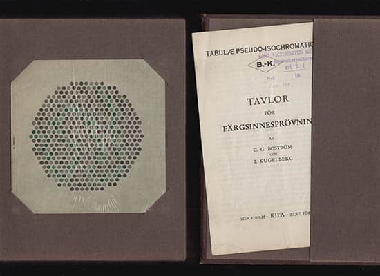 Boström, C. G.  ; Kugelberg, I (Carl Gustaf) : Tabulæ pseudo-isochromaticæ