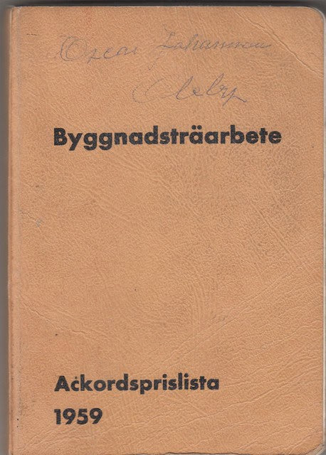 Byggnadsträarbete för byggnadsträarbete i Sverige av år 1959