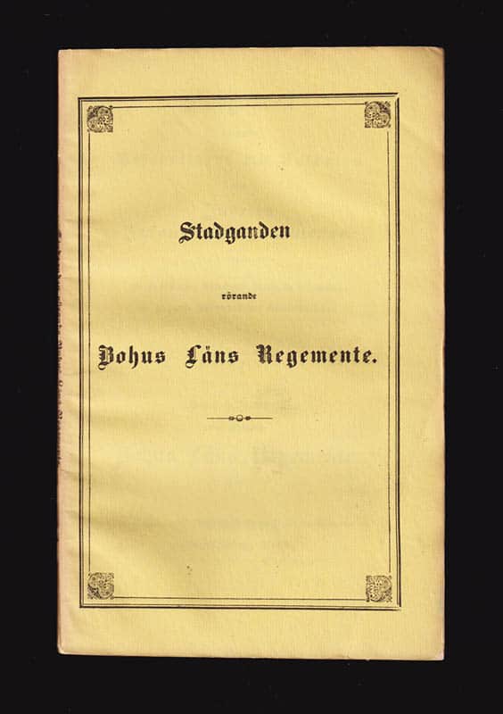 C. D. Forsberg : Stadganden rörande rotehållaren och soldaten wid indelta infanteri-regementerne