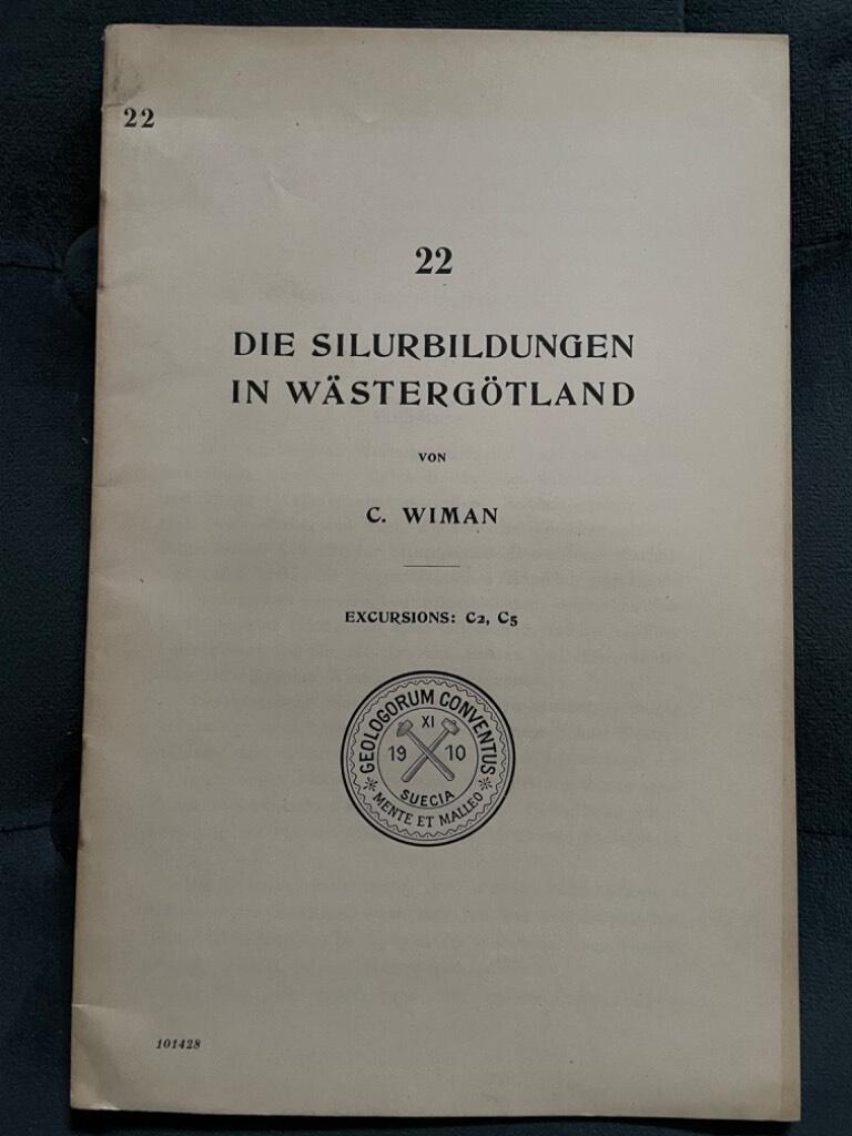 C. Wiman : Die Silurbildungen in Wästergötland.