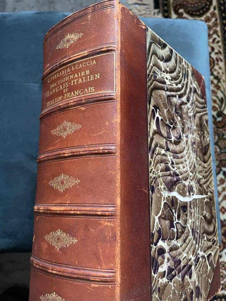 Caccia J. Ferrari C. : Grand dictionnaire français-italien et italien-français étymologique, historique et géographique, rédigé d'après les ouvrages et les travaux les plus récents avec la prononciation dans les deux langues