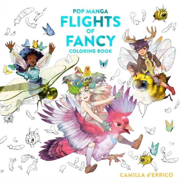 Camilla D'Errico : Pop Manga Flights of Fancy Coloring Book