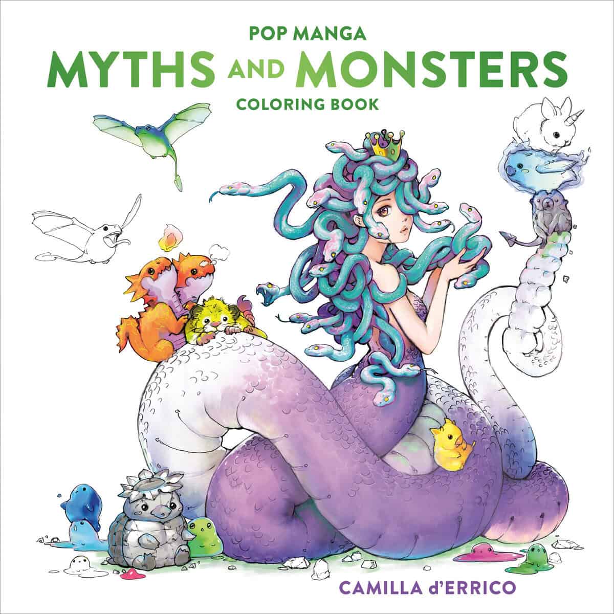 Camilla D'Errico : Pop Manga Myths and Monsters Coloring Book