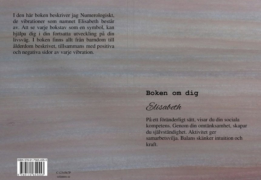 Carina Skoglund : Boken om dig Elisabeth