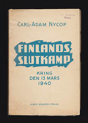 Carl-Adam Nycop : Finland den 13 mars