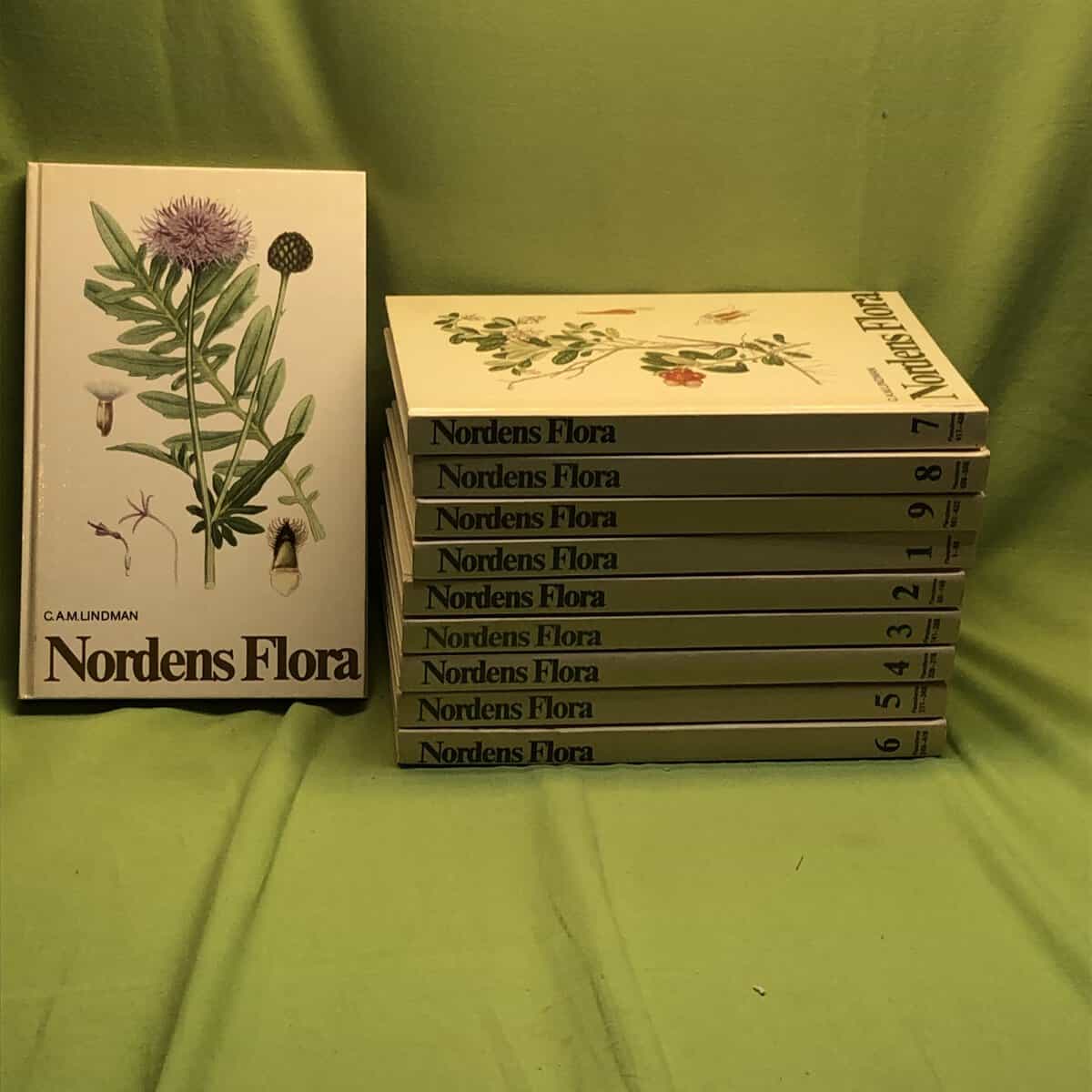 Carl Axel Magnus Lindman : Nordens flora 1-10 (komplett)