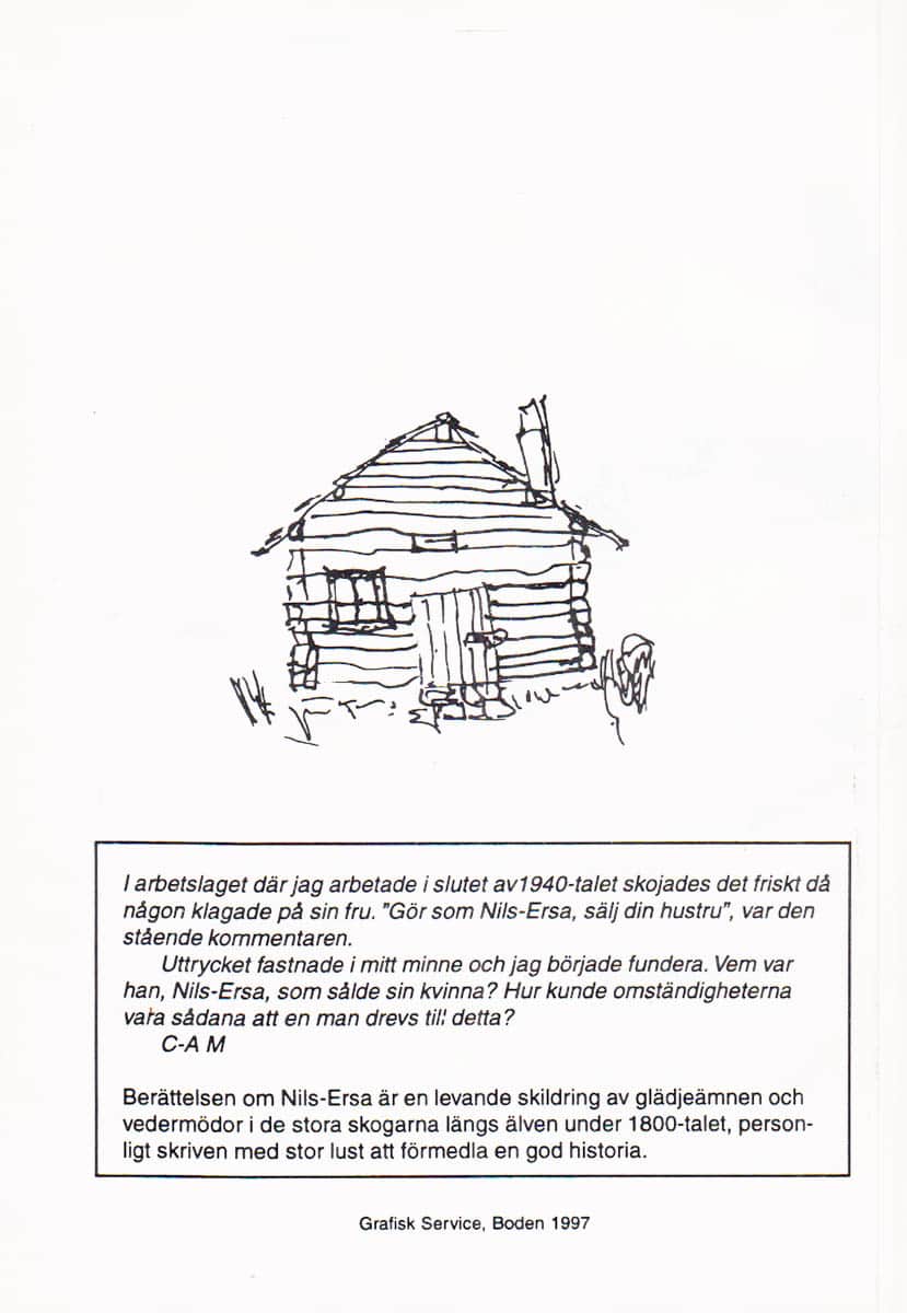 Carl-Axel Mickelsson : Nils-Ersa på näset (dedikation)