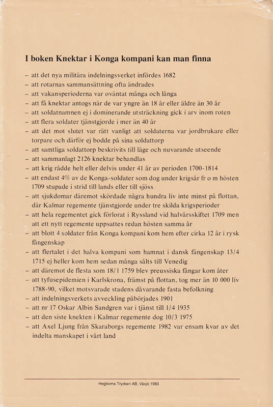 Carl Gustav Collin : Knektar i Konga kompani