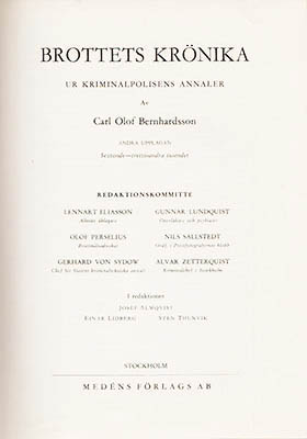 Carl Olof Bernhardsson : Brottets krönika