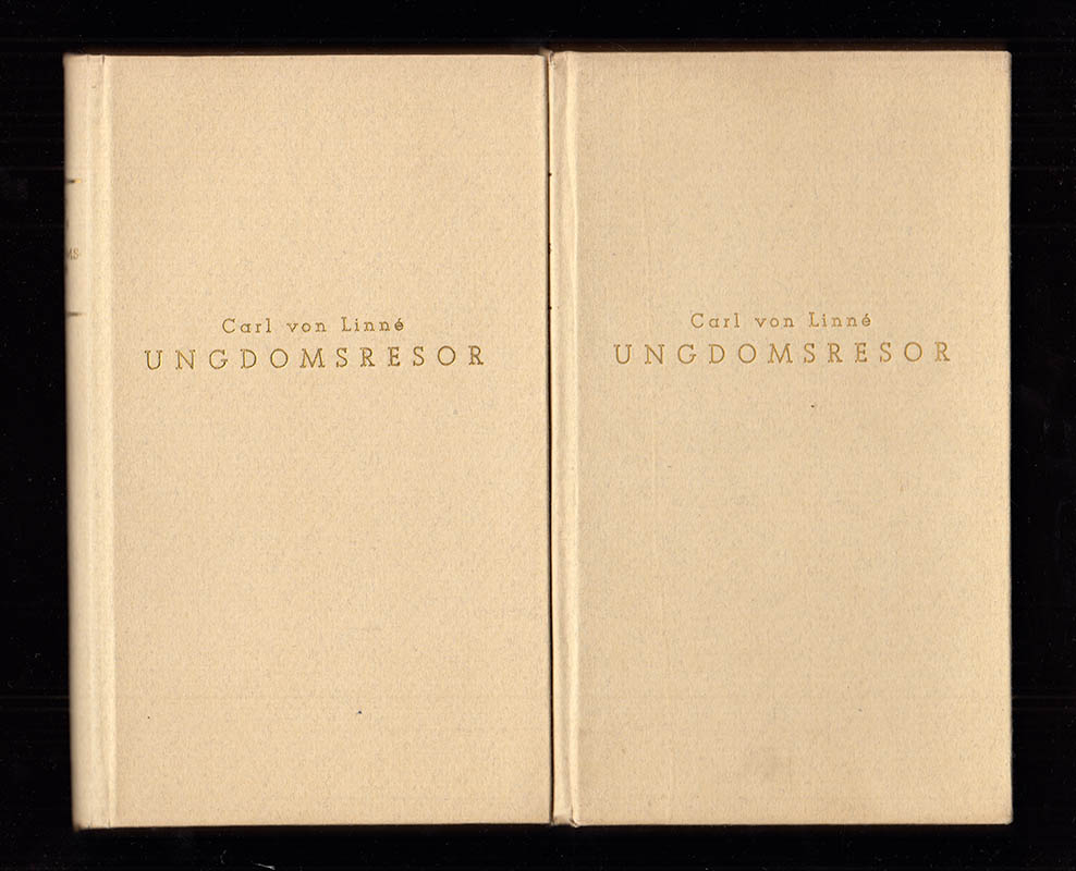 Carl von Linné : Ungdomsresor. Förra delen