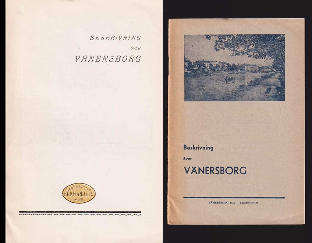 Carl Werner : Beskrivning över Vänersborg