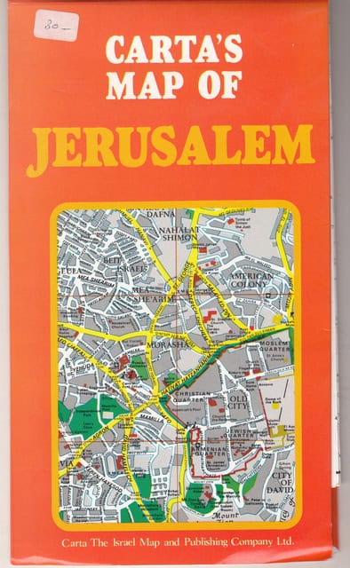 Carta's map of Jerusalem