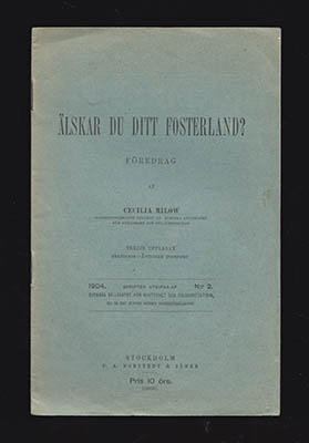 Cecilia Milow : Älskar du ditt fosterland?