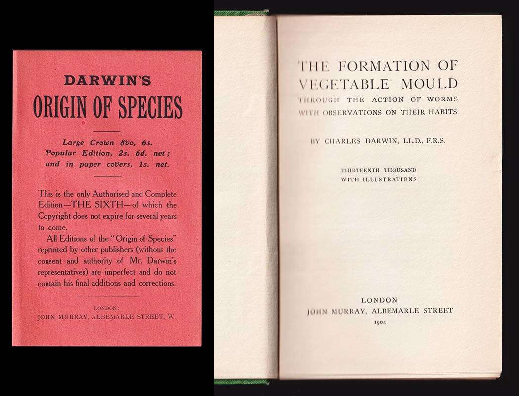 Charles Darwin : The Formation of Vegetable Mould, through the Action of Worms, with Observations of the Habits. Thirteenth thousand with illustrations